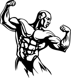 健美与举重-矢量照片