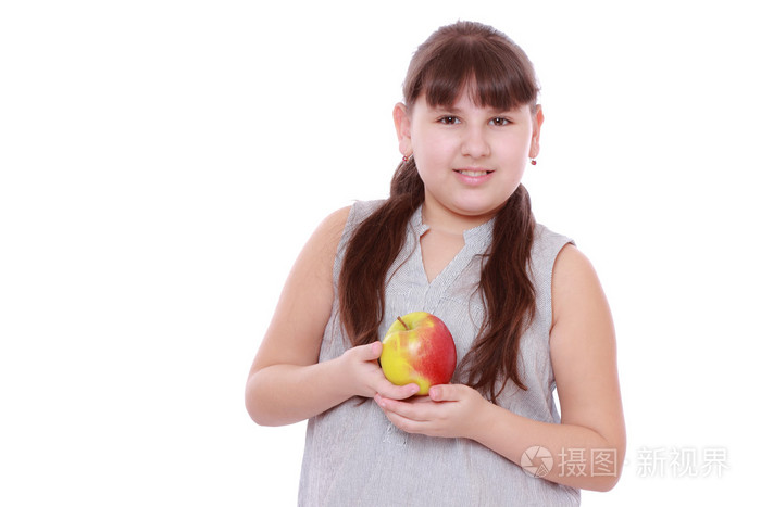 苹果的女孩