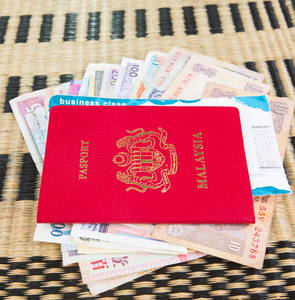 护照和货币