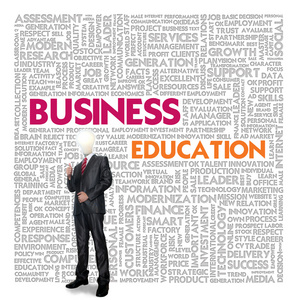 商业和金融的概念，商业教育的业务词汇云