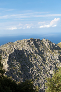 塞拉德 tramuntana山在马略卡岛，西班牙