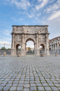 拱的君士坦丁在罗马，意大利