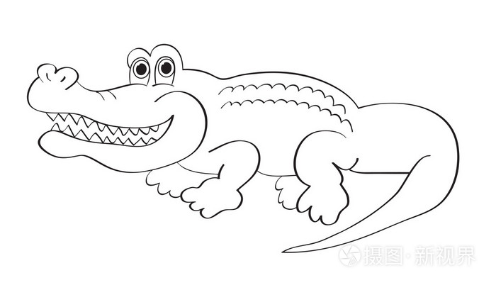 卡通aligator插画-正版商用图片1ezagy-摄图新视界