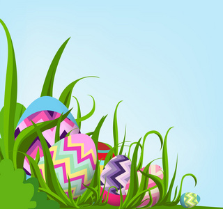 复活节彩蛋和复活节快乐