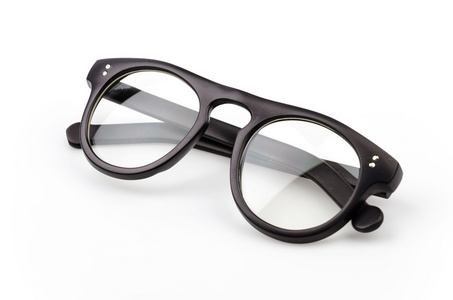 白色衬底上的 eyeglassses