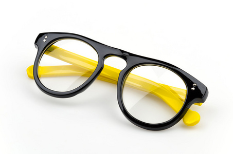 白色衬底上的 eyeglassses