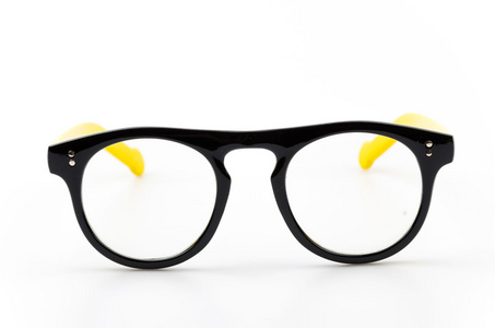 白色衬底上的 eyeglassses