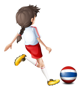 一名来自泰国的女足球运动员