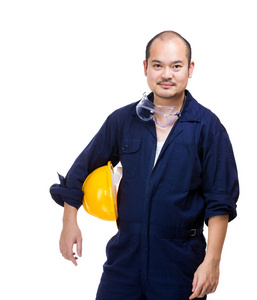 亚洲建筑工人肖像