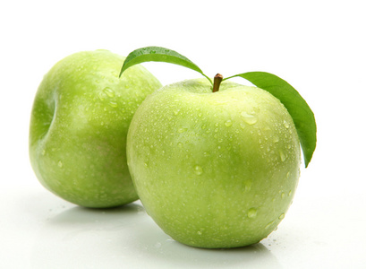 新鲜的绿色苹果