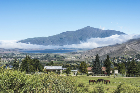 tafi del valle 湖在阿根廷图库曼，