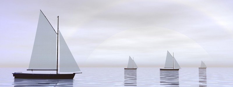 帆船船3d 渲染