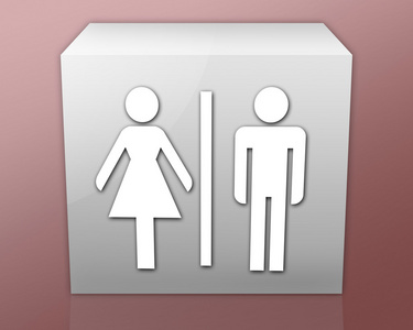 图标 按钮 象形图厕所