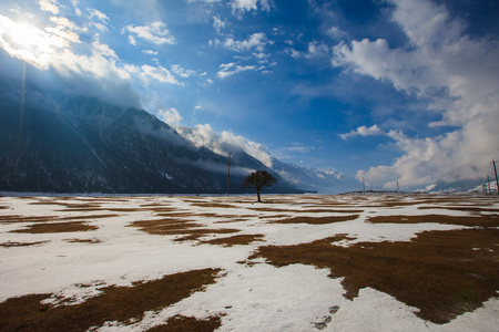 山冬季风景