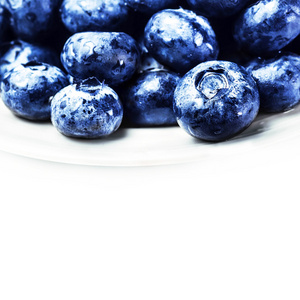 新鲜蓝莓隔离