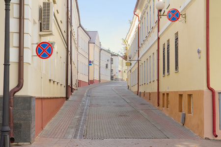 老的小街道，在白俄罗斯格罗德诺
