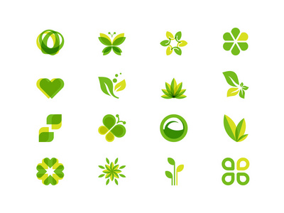 生态叶子和符号