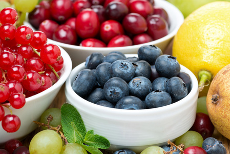 新鲜蓝莓 浆果和水果