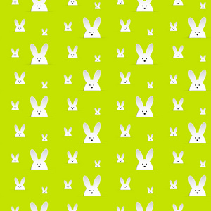 复活节兔子兔子无缝背景