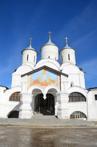 俄罗斯，斯 Prilutsky 修道院在沃洛格达