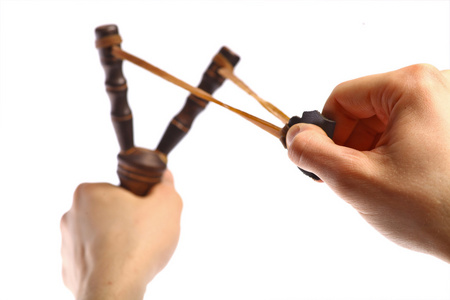 老式的弹弓照片