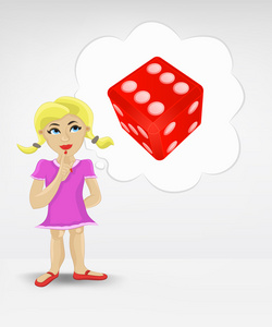 卡通骰子图图片
