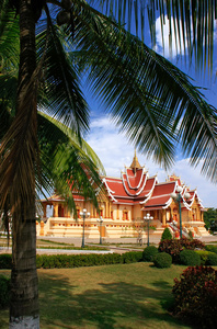 在帕那塔銮复杂，万象，老挝寺
