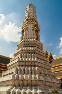 在帕萨凯寺庙，曼谷，泰国的佛塔