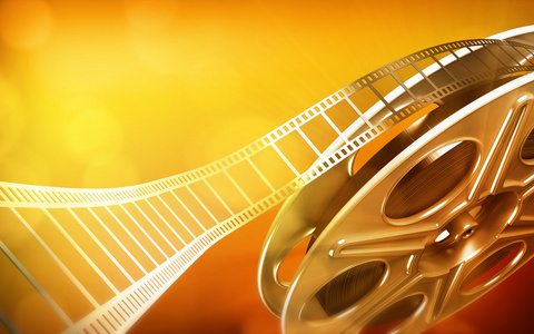 电影胶片卷轴照片