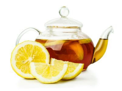 玻璃茶壶柠檬茶