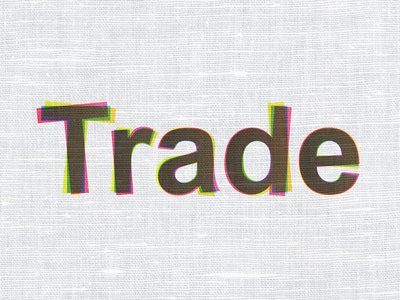 财务理念 贸易对织物纹理背景