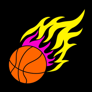 橙色篮球计分牌图片