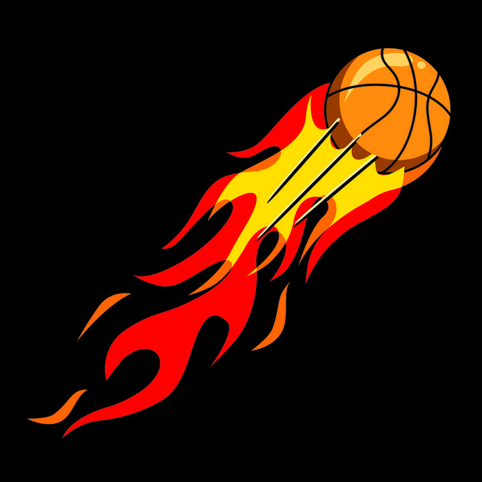 basketballball和火焰