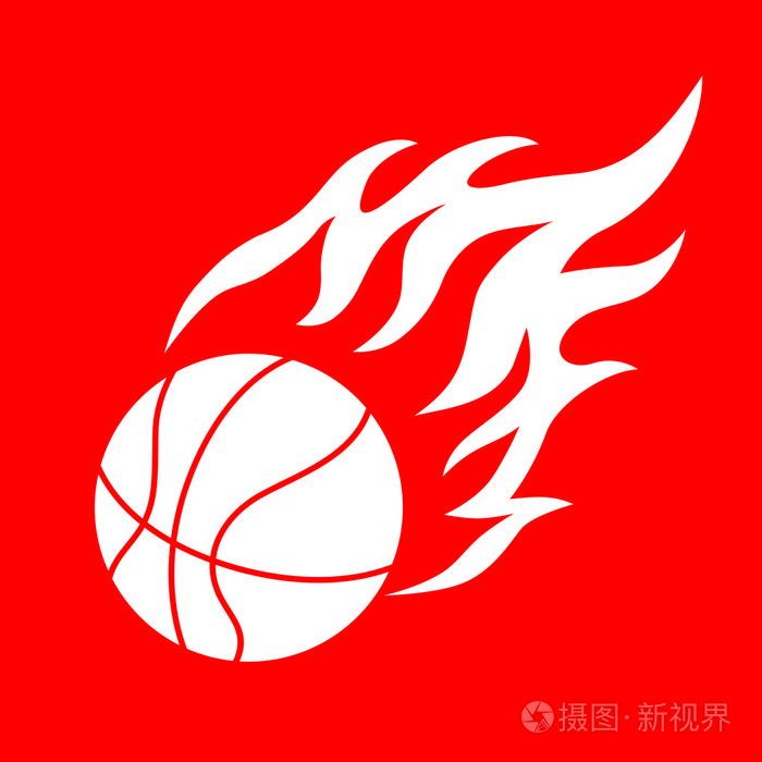 basketballball 和火焰