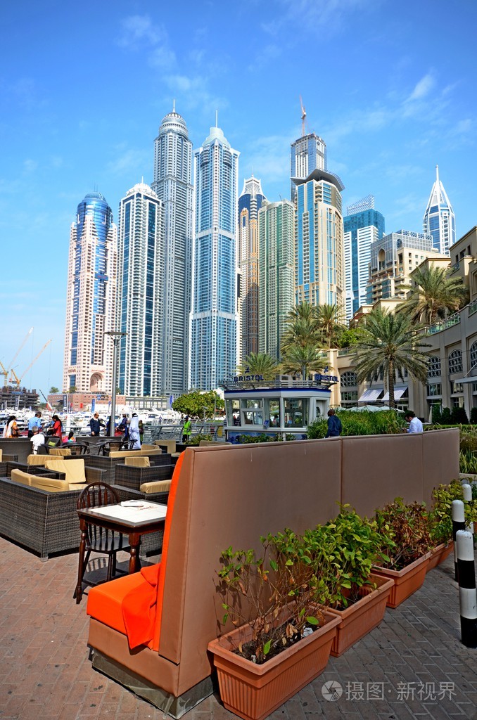 迪拜滨海城市景观,阿拉伯联合酋长国