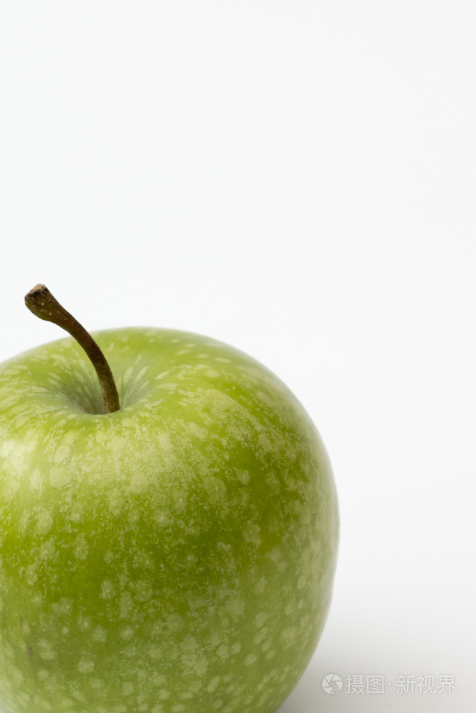 在白色的苹果