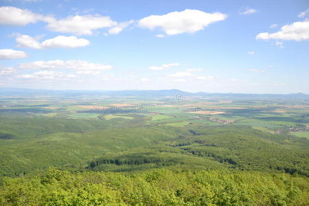 树山山田村的景色