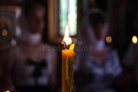 教堂里的蜡烛