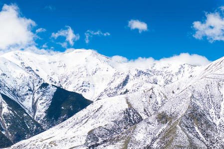 新西兰城堡山雪峰