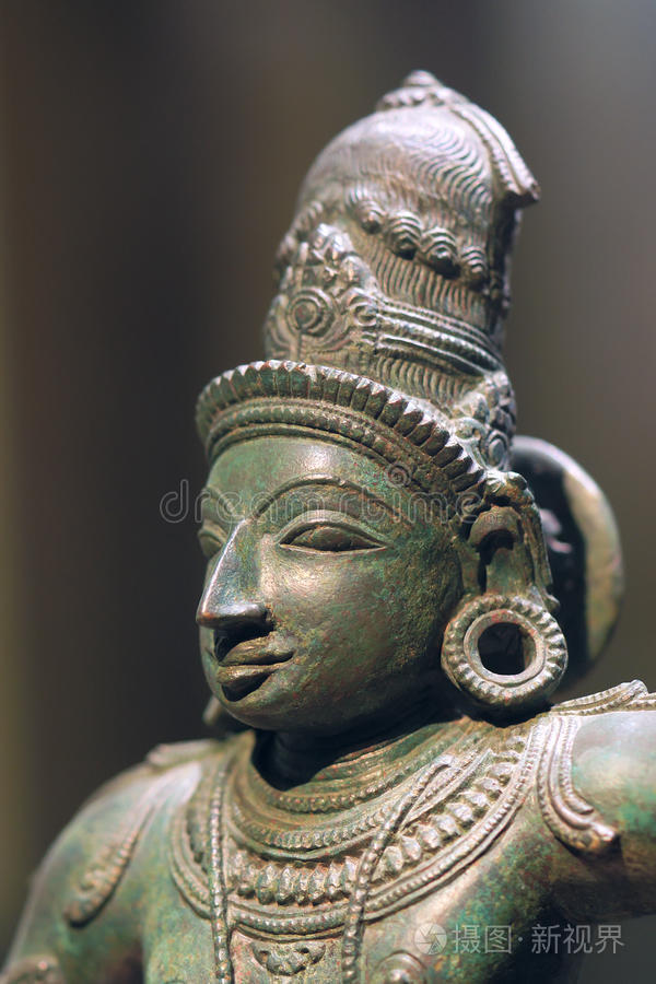 美特写石雕印度古代铜像红神雅典娜神像木星的古罗马雕塑异教徒神殿