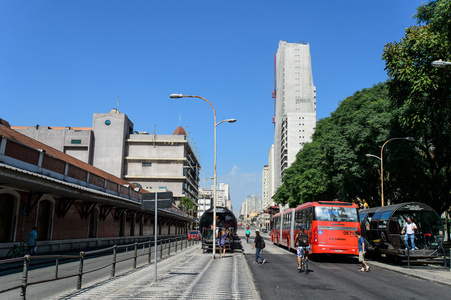 市中心在巴西库里蒂巴