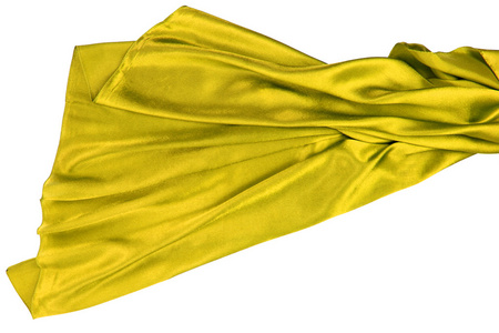 黄色真丝织物的涟漪
