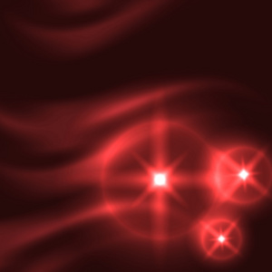 抽象的红色背景与发光线条和星星