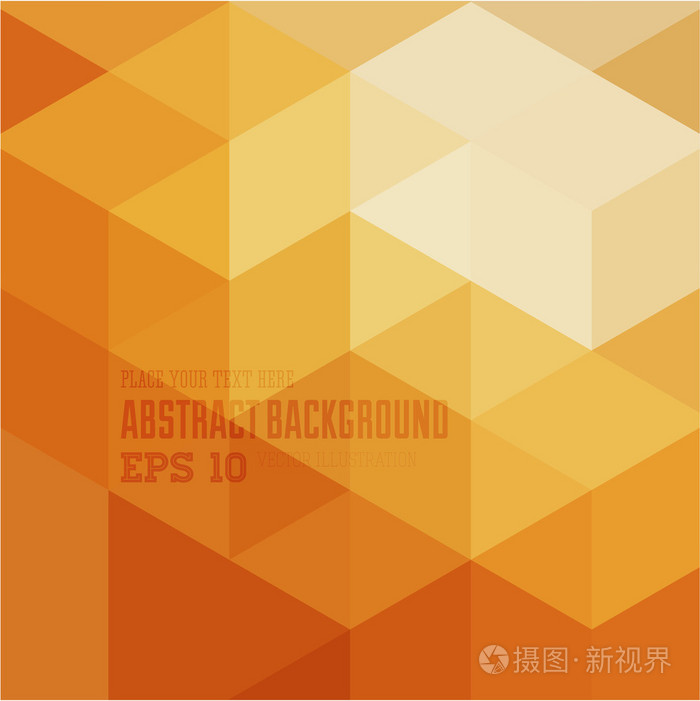 抽象几何橙色背景为设计的