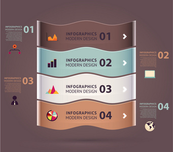 现代设计信息图表模板