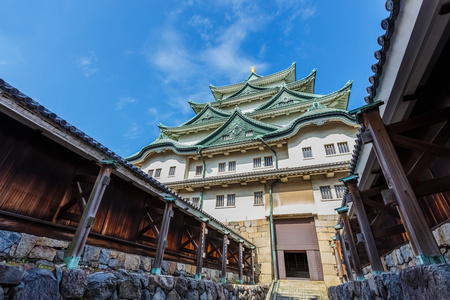 名古屋城堡位于日本名古屋，日本