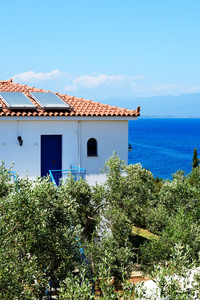 传统风格的别墅，在豪华酒店 peloponnes 希腊