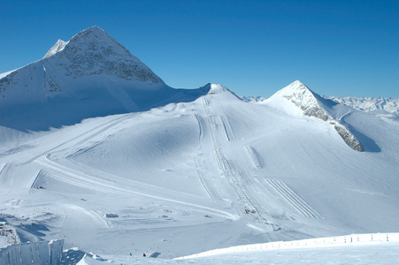 在 hintertux 冰川滑雪场