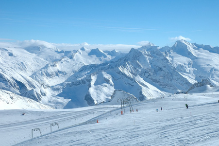 在 hintertux 冰川滑雪场