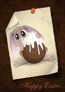 复活节兔子巧克力蛋